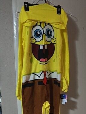 SpongeBob Squarepants Yellow Brown Kids Pajamas Onesie